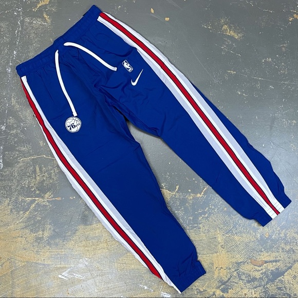 Nike NBA Philadelphia 76ers Wind Pants Royal Blue CI1456-495 Basketball - Picture 2 of 13